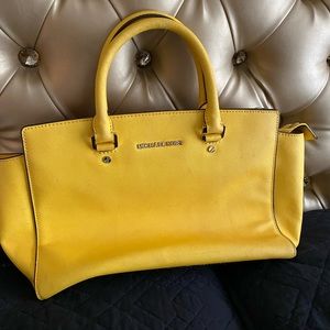 Michael kors yellow handbag